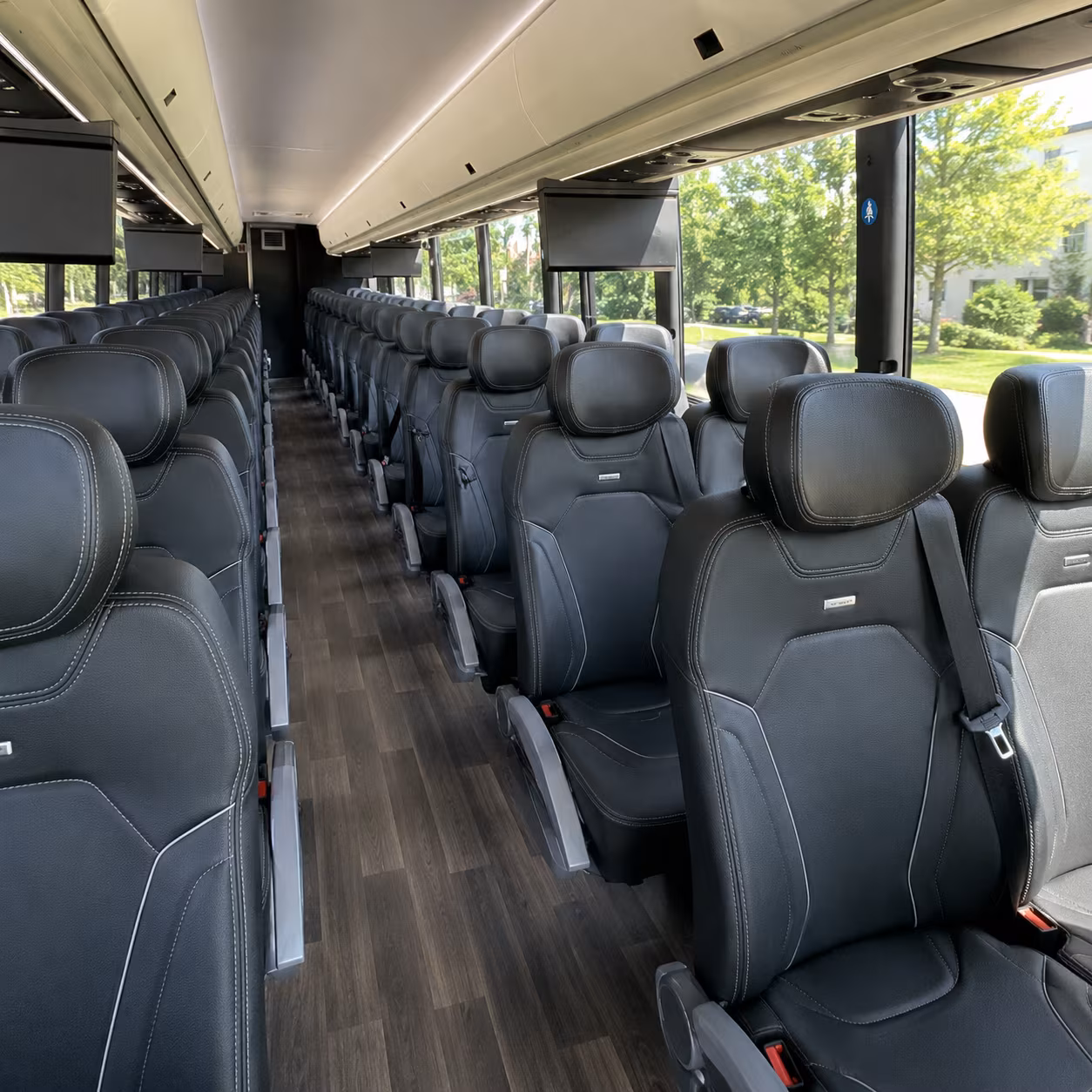 yonkers charter bus services interior